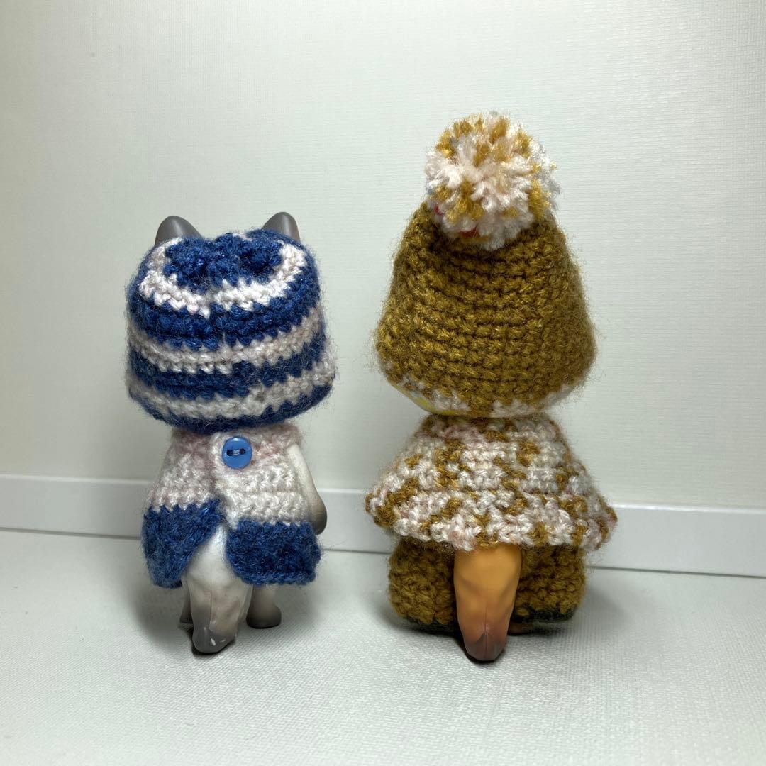【ご確認用】カプセルドール ねこ きつね オオカミ ボーダーワンピースなど 服