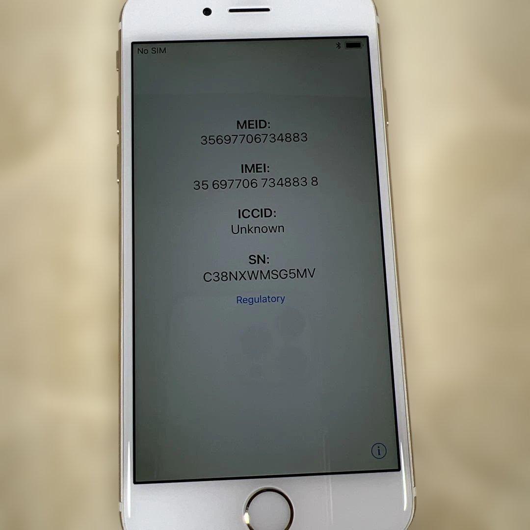 【美品】iphone6 64GB バッテリー92% SIMフリー版