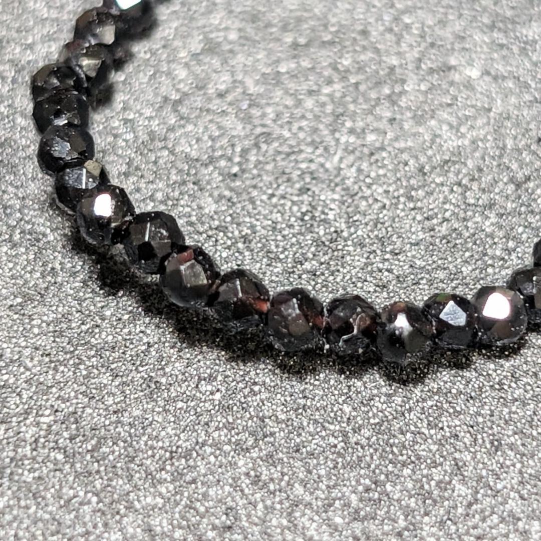 想いを込めた大人の贈り物 K18WG ホワイトゴールド ブラックスピネル リング