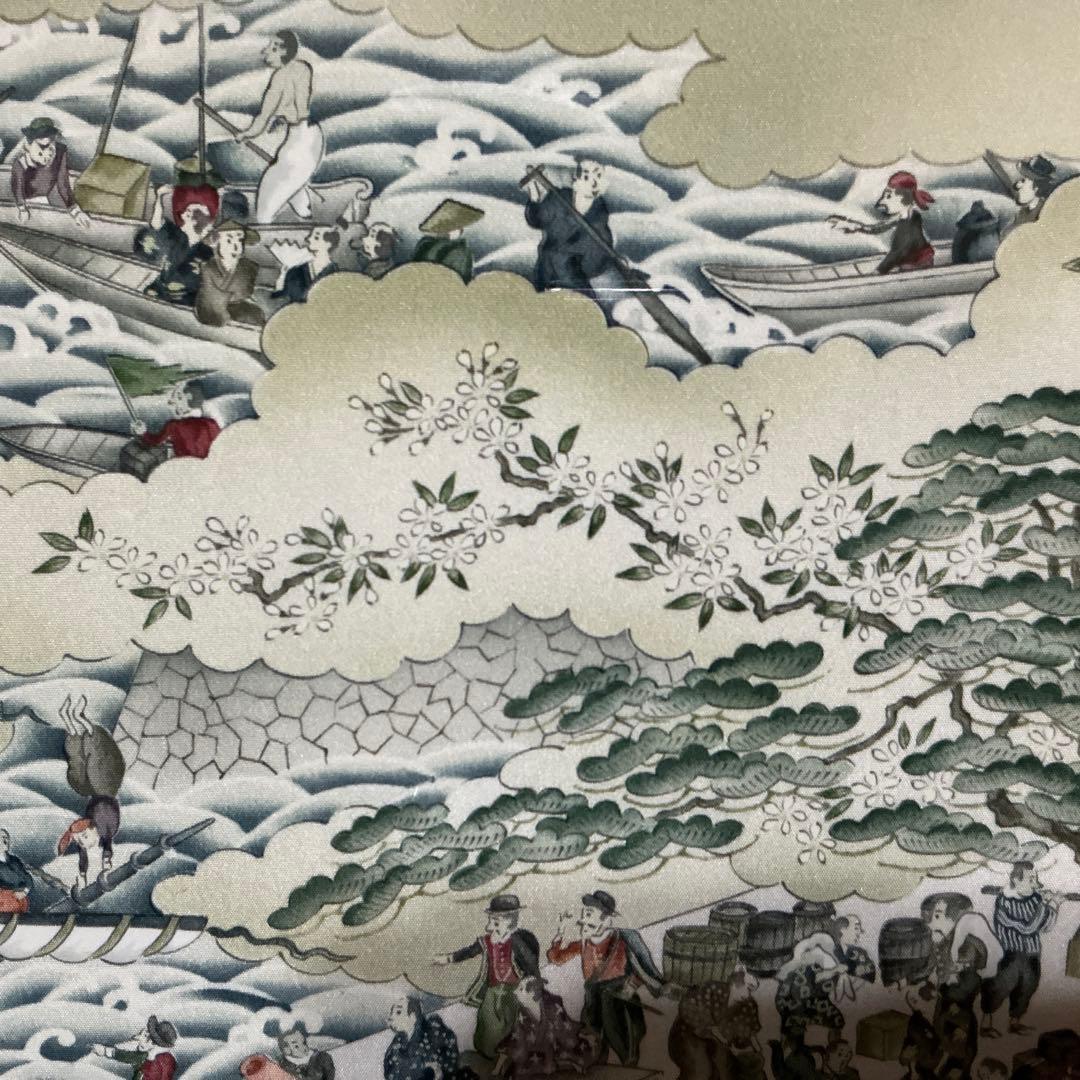【限定50点】千總 友禅工芸額 出島図 京友禅 老舗 京王百貨店 20周年記念」