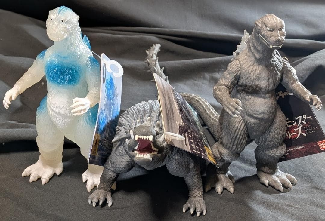 ゴジラ＆アンギラス逆襲版（バンダイ）ムービーモンスターシリーズ３体セット