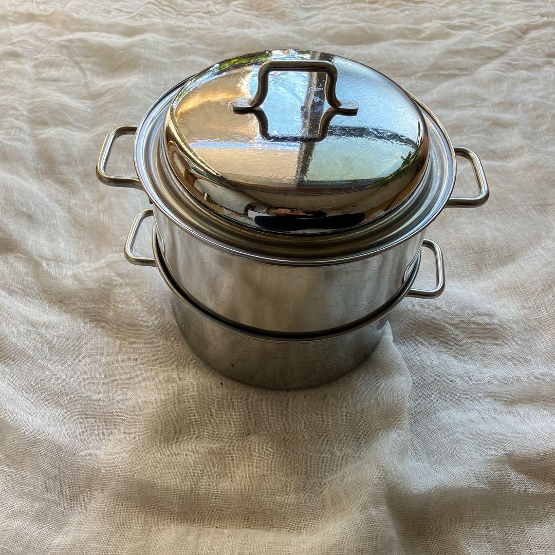 日本製　AUX ステンレス蒸し器