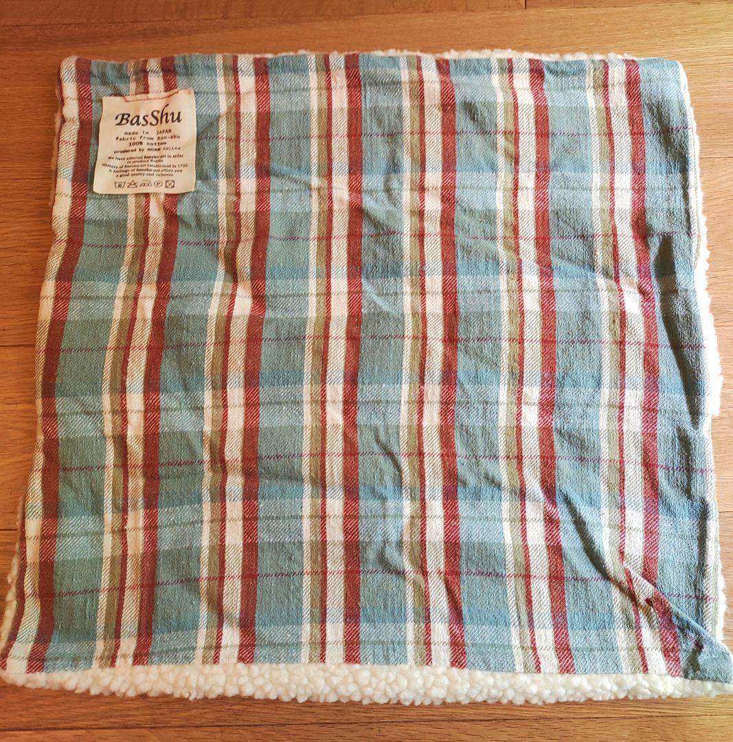 Basshu チェッククッションカバー4枚セット