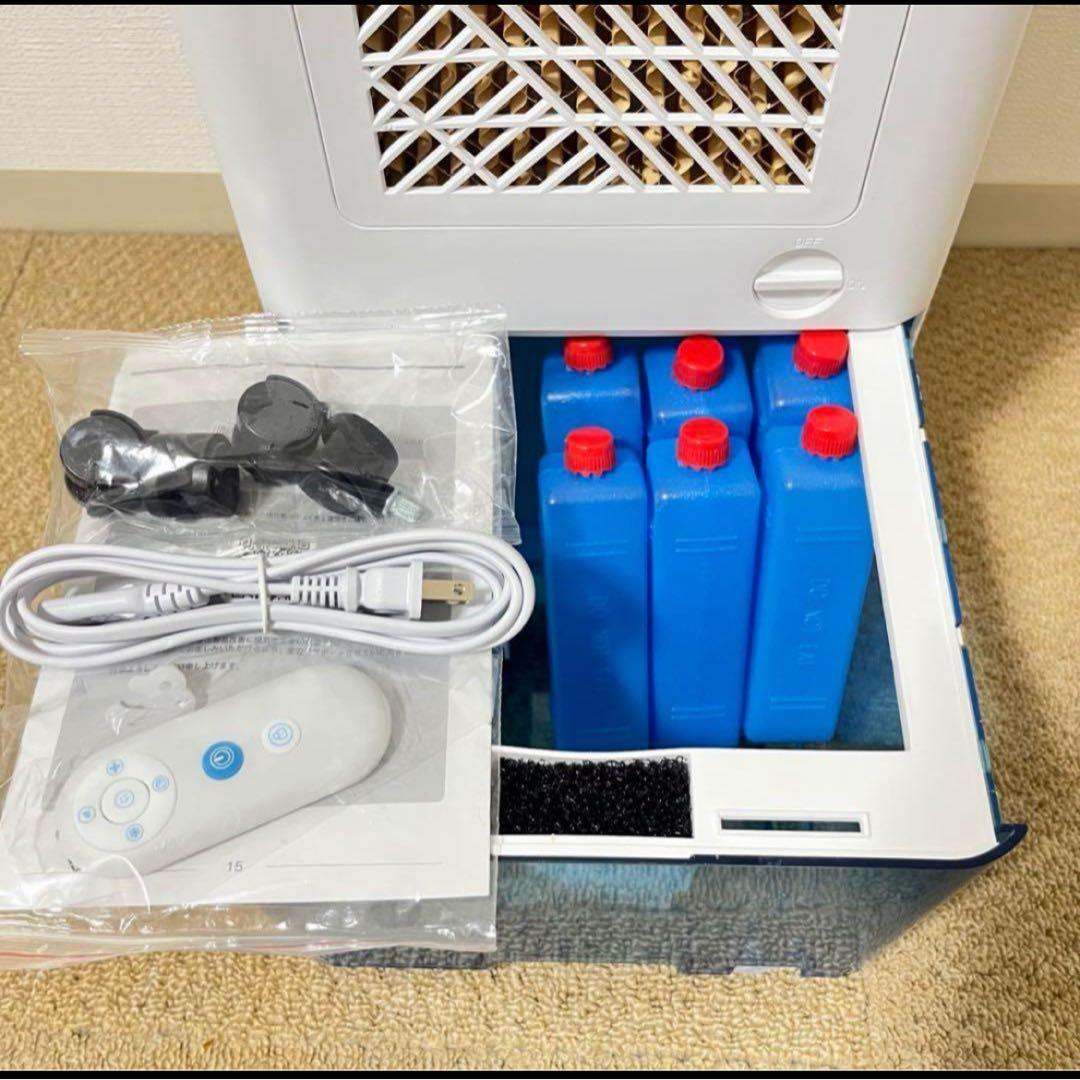 冷風機 スポットクーラー 大容量 10L水タンク 保冷パック6個 6段階調風