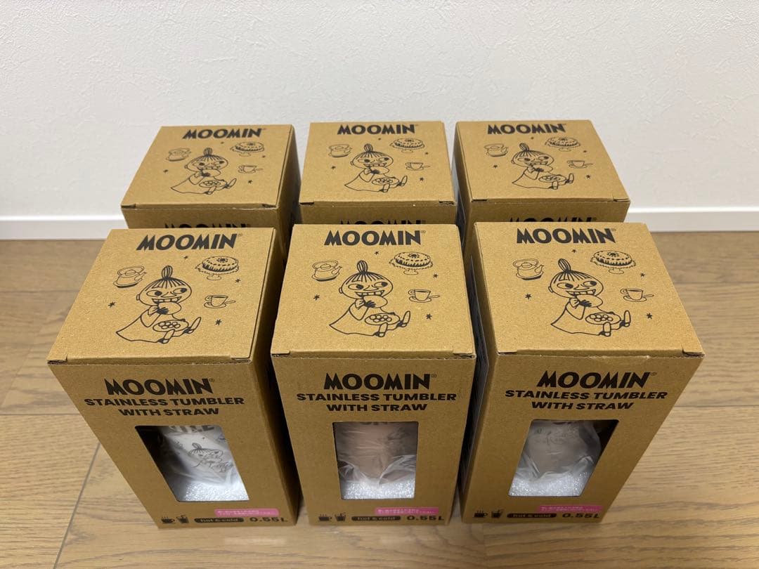 MOOMIN ステンレスタンブラー 0.55L ストロー付き 6色セット！