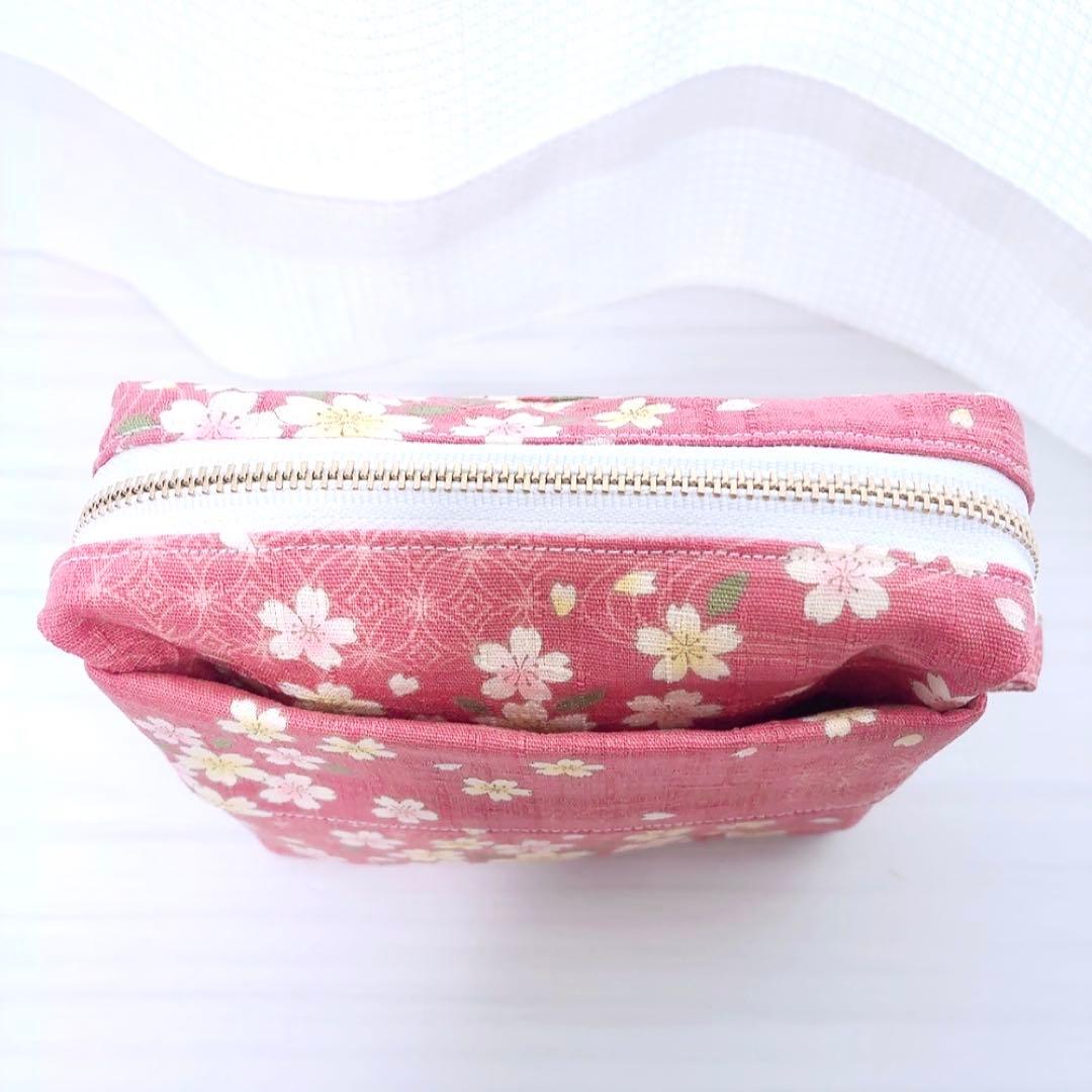 ★ヒノエとつくねのママ⑤★ ハンドメイドポーチ2種 和柄 桜 A479