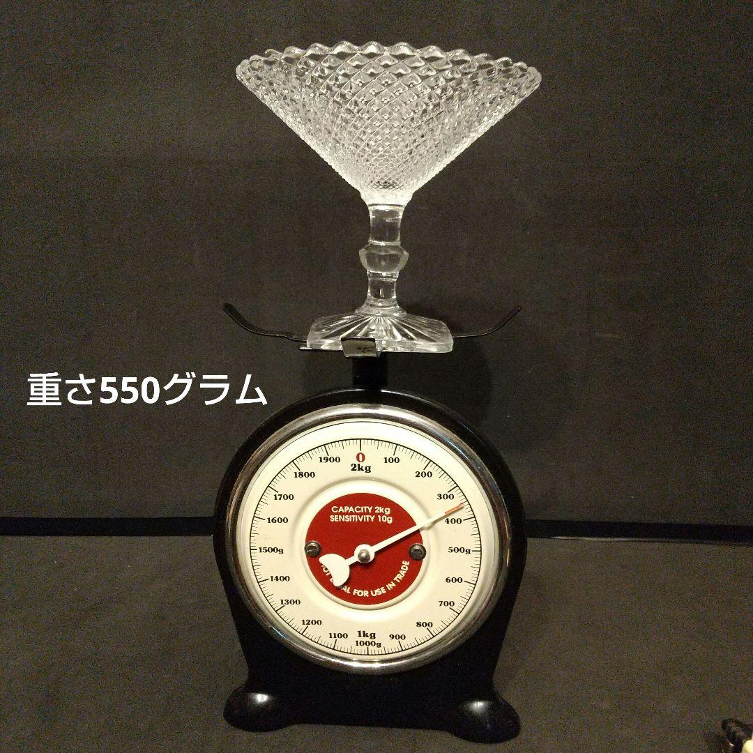 クリスタル フル―ツ皿 コンポ―ト ３点