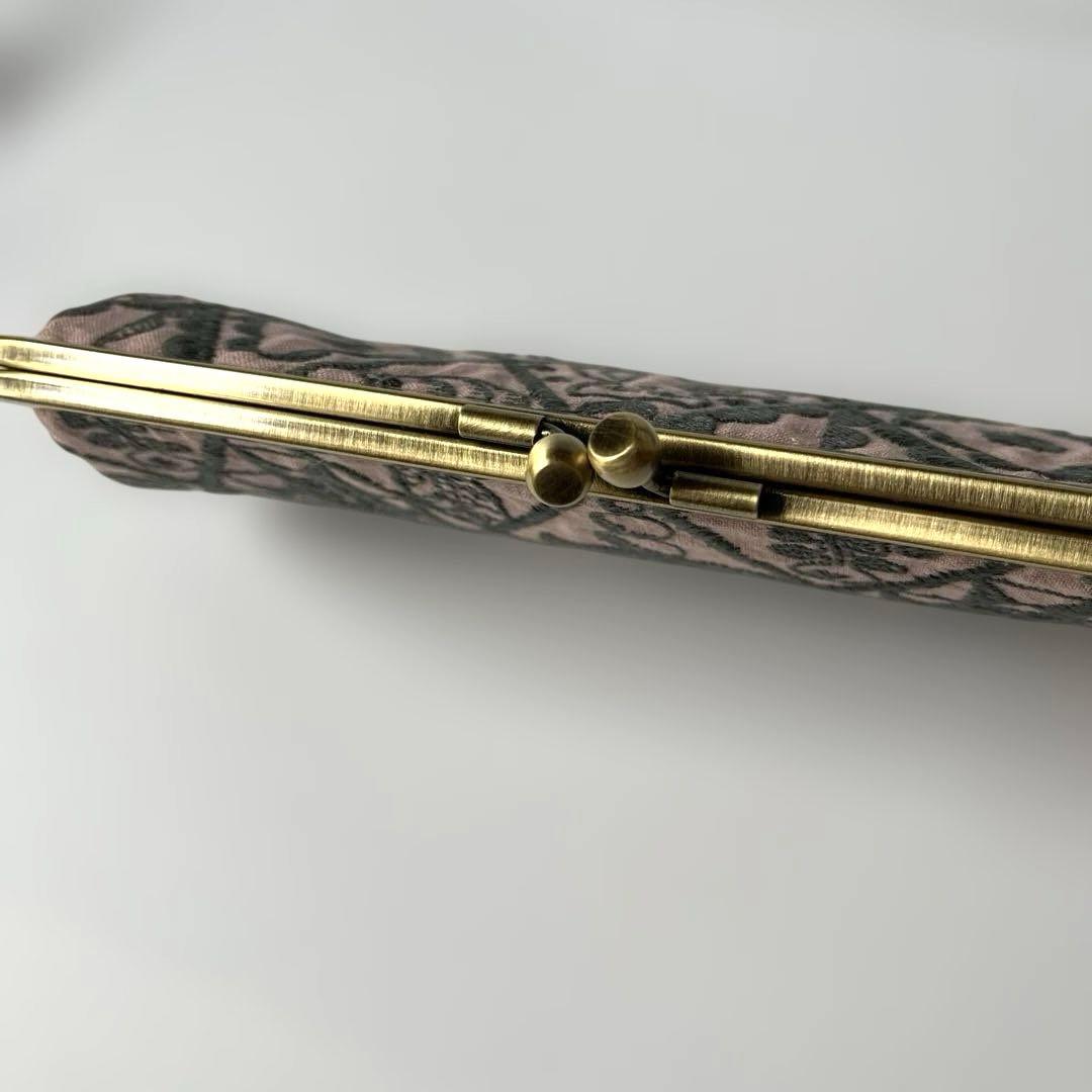 ハンドメイド　がま口長財布　ミナペルホネン　symphony