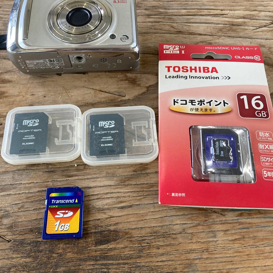 動作Ok FUJIFILM FINEPIX A800 単三電池で動く カード付き