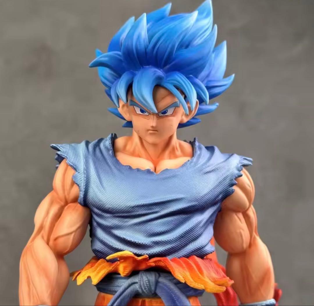 た*！様 ドラゴンボール ガレージキット 孫悟空 超サイヤ人ブルー スーパーサイ