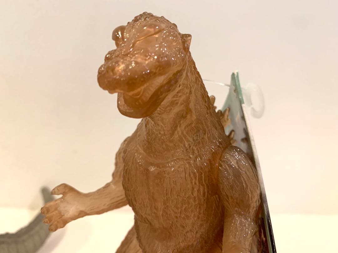 希少 東宝怪獣シリーズ 初代ゴジラ、限定ブラック・ブラウン クリアソフビ 現状品