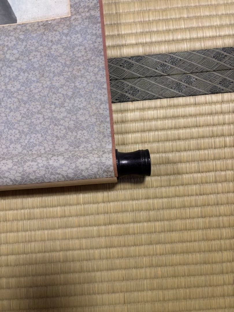 竹の水墨画 掛軸
