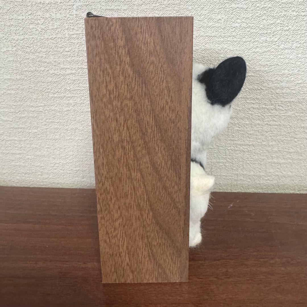 羊毛フェルト猫 ぶち猫ボックスフレーム