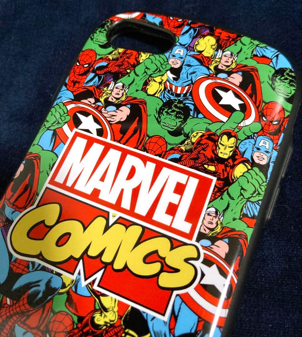 iPhone7 Silver 32GB SIMフリーMARVEL iFace付