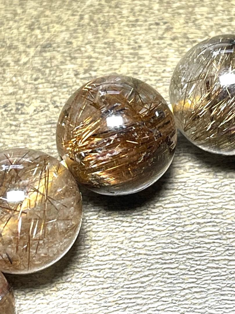 新！タイガーブラウンルチルブレス10㎜（新品未使用）タイチン、キャッツ入り高品質