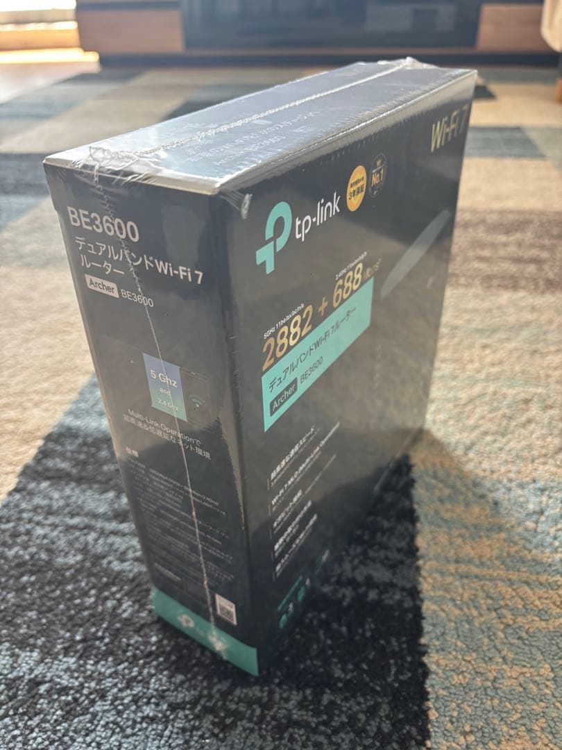 【新品未開封】TP-Link Archer BE3600 Wi-Fi 7ルーター