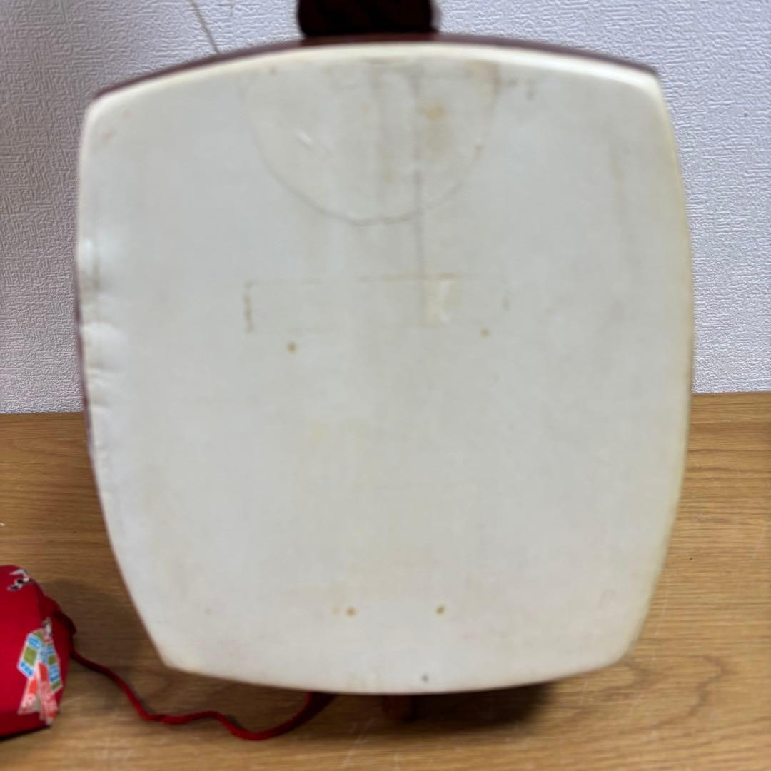 三味線 人工皮 花梨系？ 中棹 練習用 和楽器