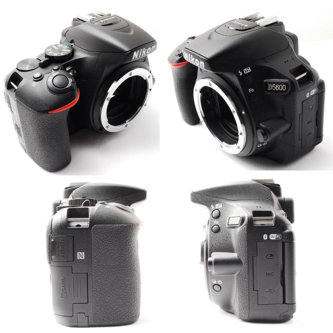 新品級ショット数❤️Nikon D5600 ダブルレンズ Wi-Fi 初心者