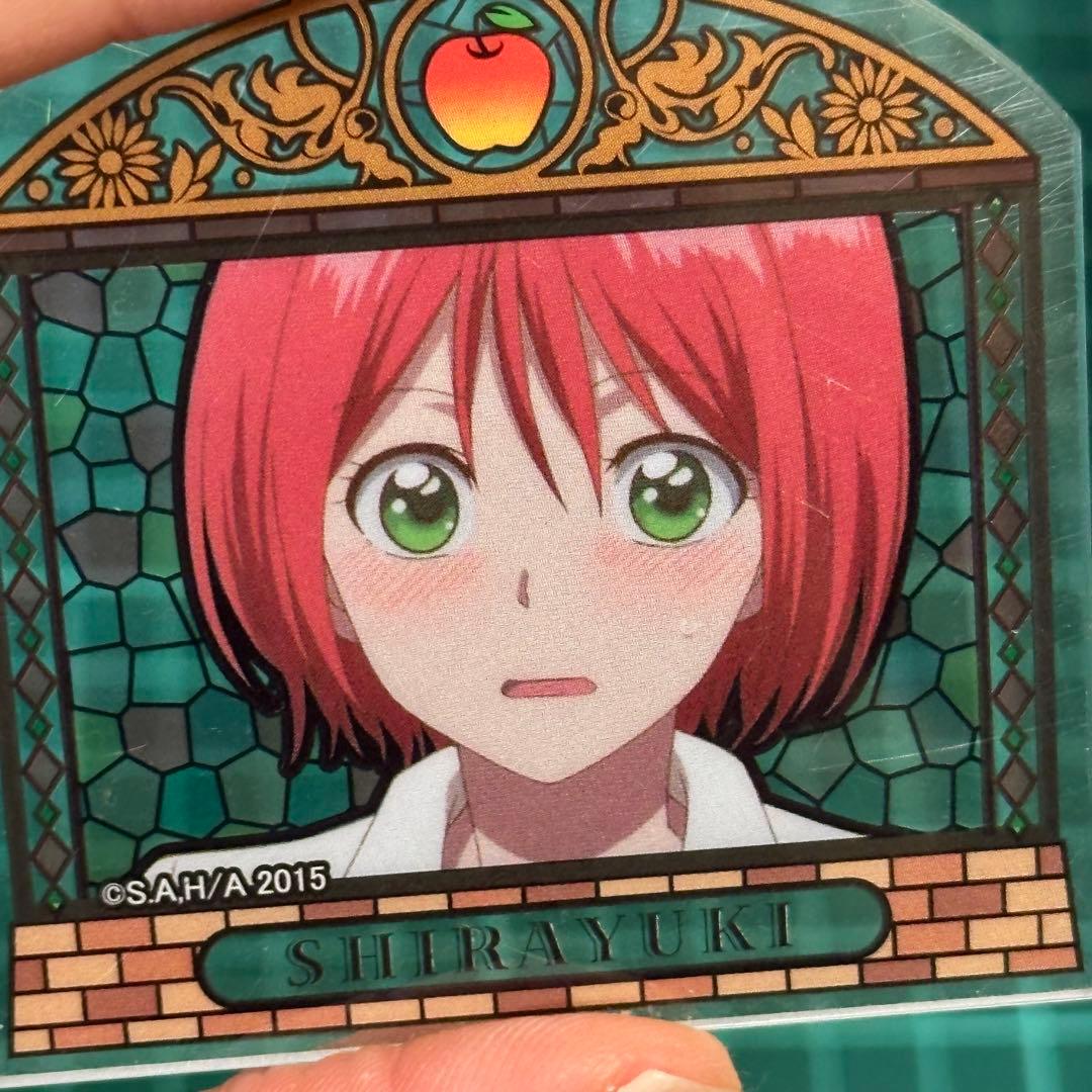 赤髪の白雪姫　アクリルバッジ　ブローチ クリアブローチコレクション　白雪