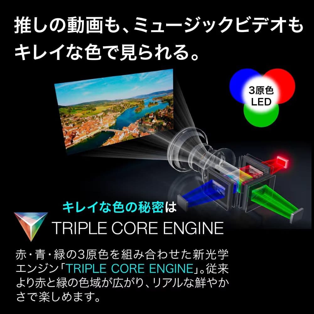【新品同様】EPSON EF-61ホワイト プロジェクター本体