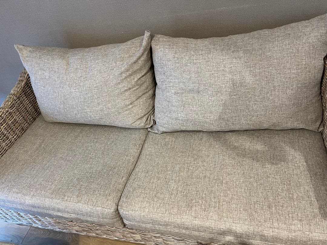 kaja LaMer ラタンソファ　3人掛け　アジアン家具　カジャ