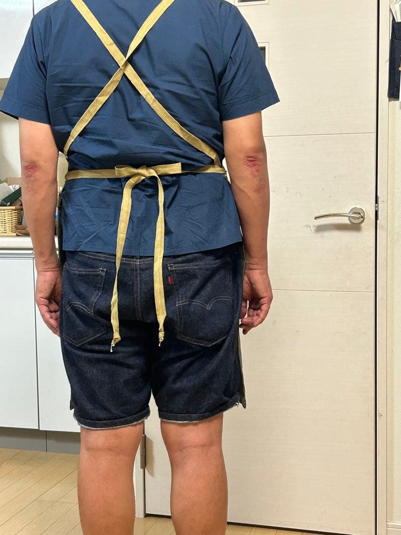 ミリタリーエプロン　実物　軍ものバック　リメイク品