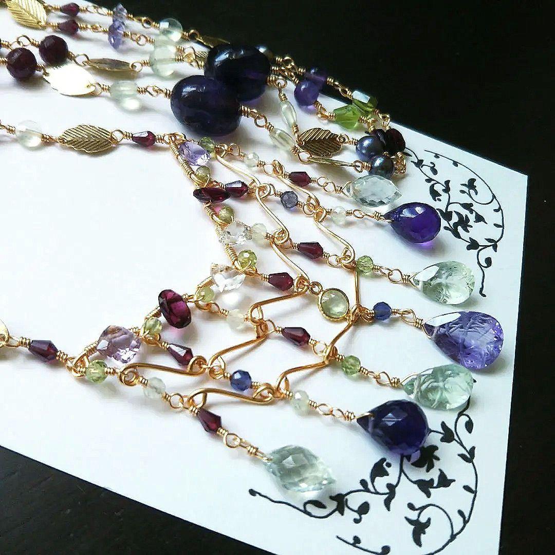 ✧SALE✧高品質 JEWEL 葡萄のロングネックレス typeC 約86cm