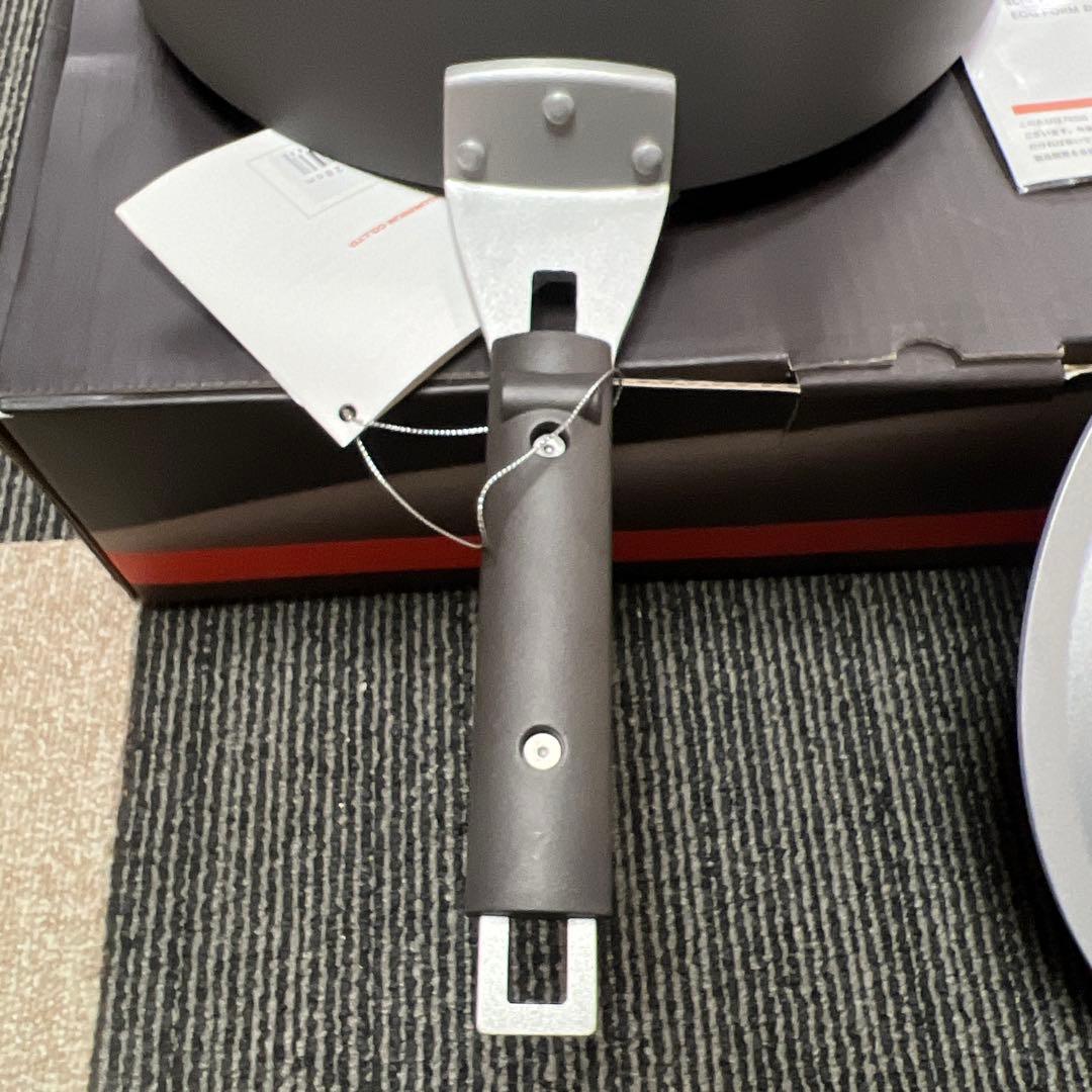 ★新品★北陸アルミ日本製EGGFORMウォックパン28cm蓋付き深型フライパン