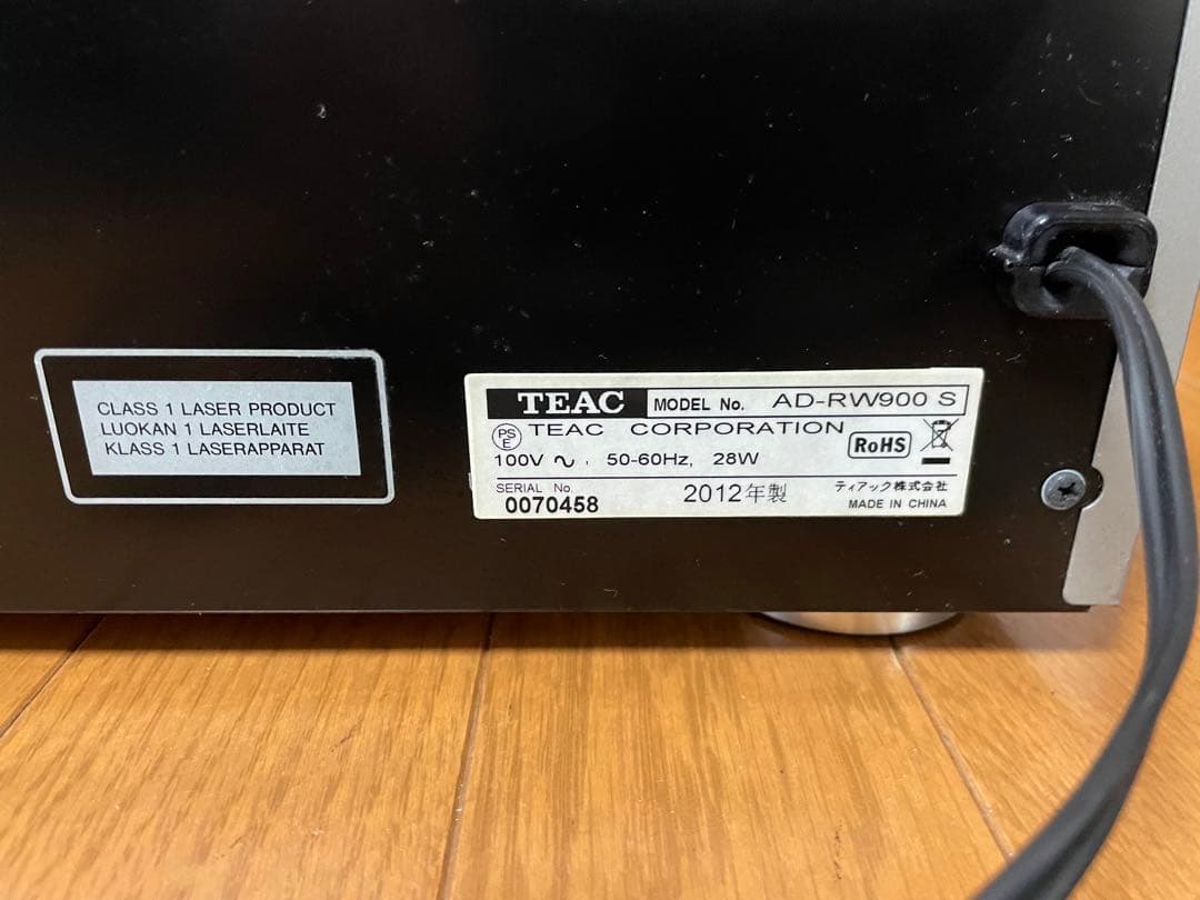【美品】TEAC AD-RW900 CDカセットレコーダー