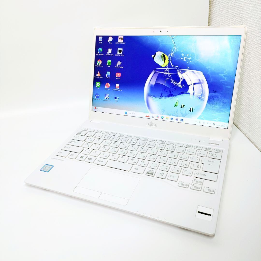 タッチパネル✨️第8世代i7 SSD 小型 オフィス付きノートパソコン 富士通