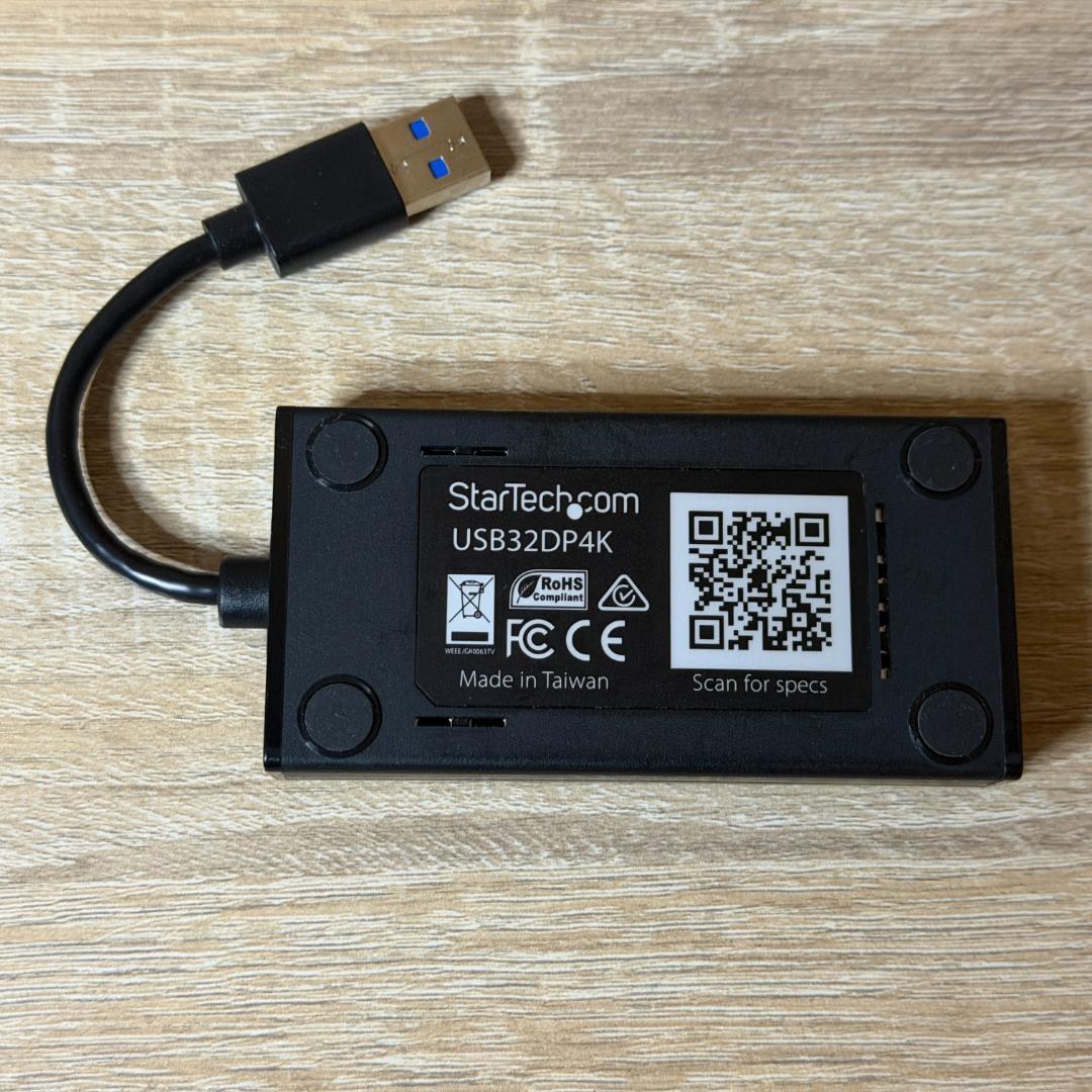 StarTech USB DisplayPort変換 4K USB32DP4K