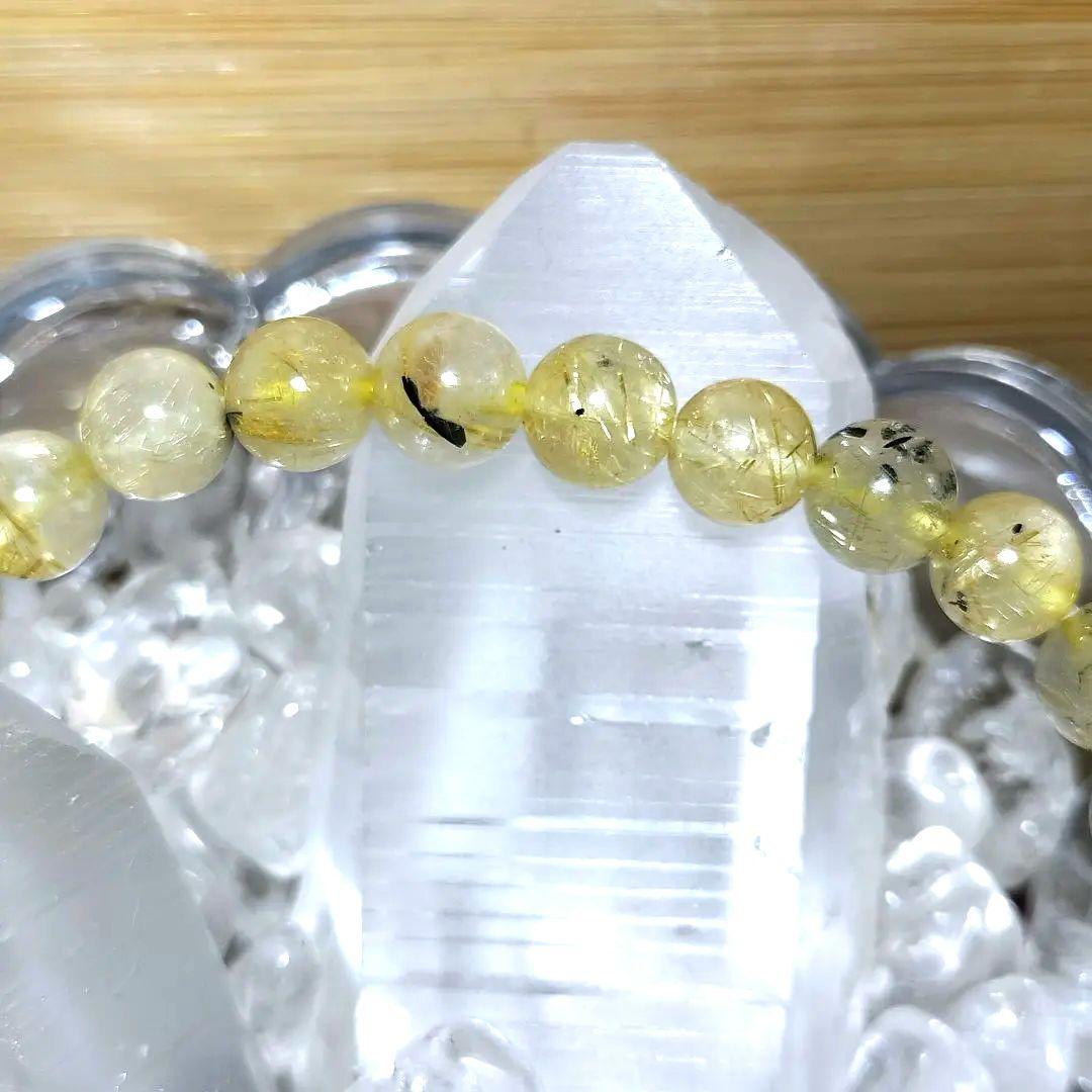 ルチルクォーツ｜6.5mm｜金色のルチルに力強い鉄のエネルギーが宿る
