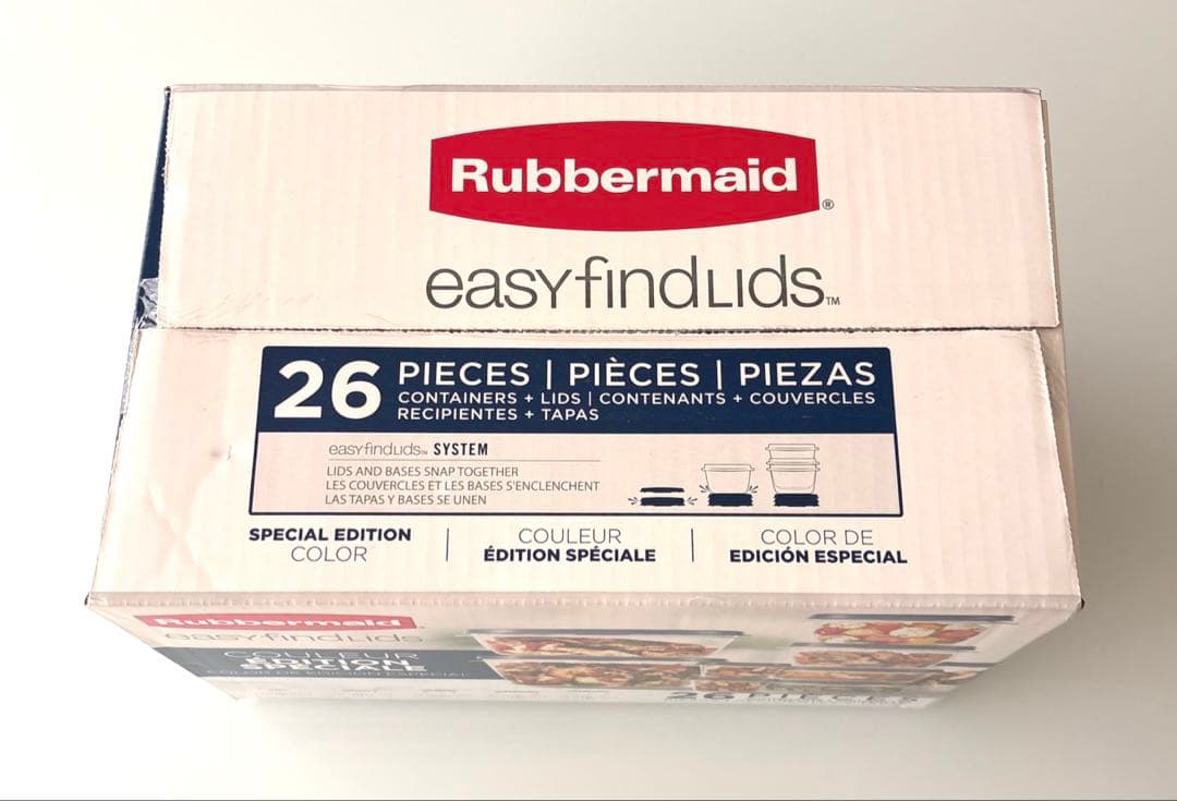 Rubbermaid 新品ラバーメイド　 コンテナタッパー26ピース（ブルー）