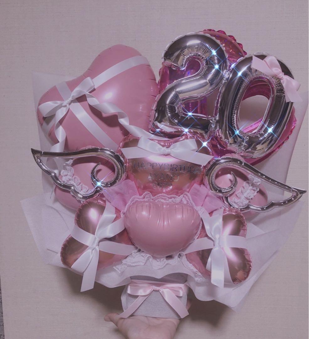 バルーンギフト　推し　ピンク　生誕祭　バルーンブーケ　成人式　誕生日