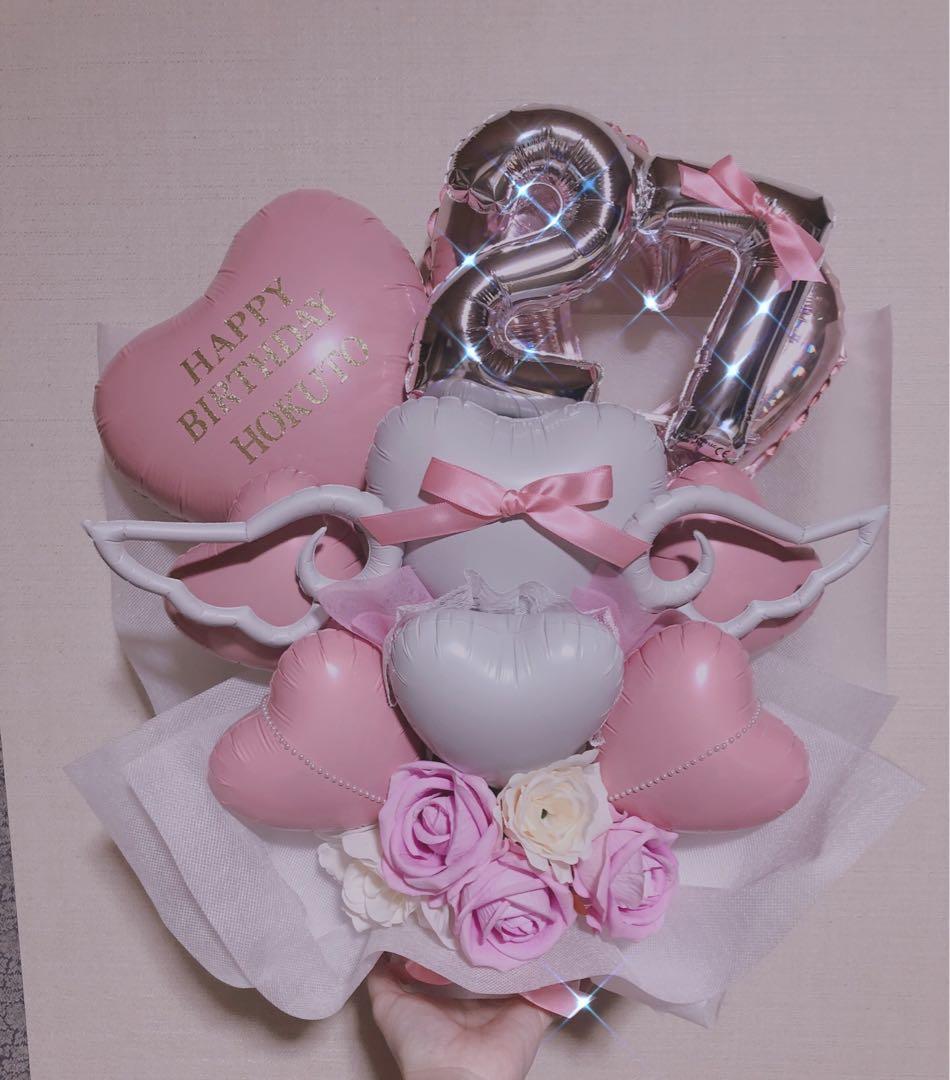 バルーンギフト　推し　ピンク　生誕祭　バルーンブーケ　成人式　誕生日
