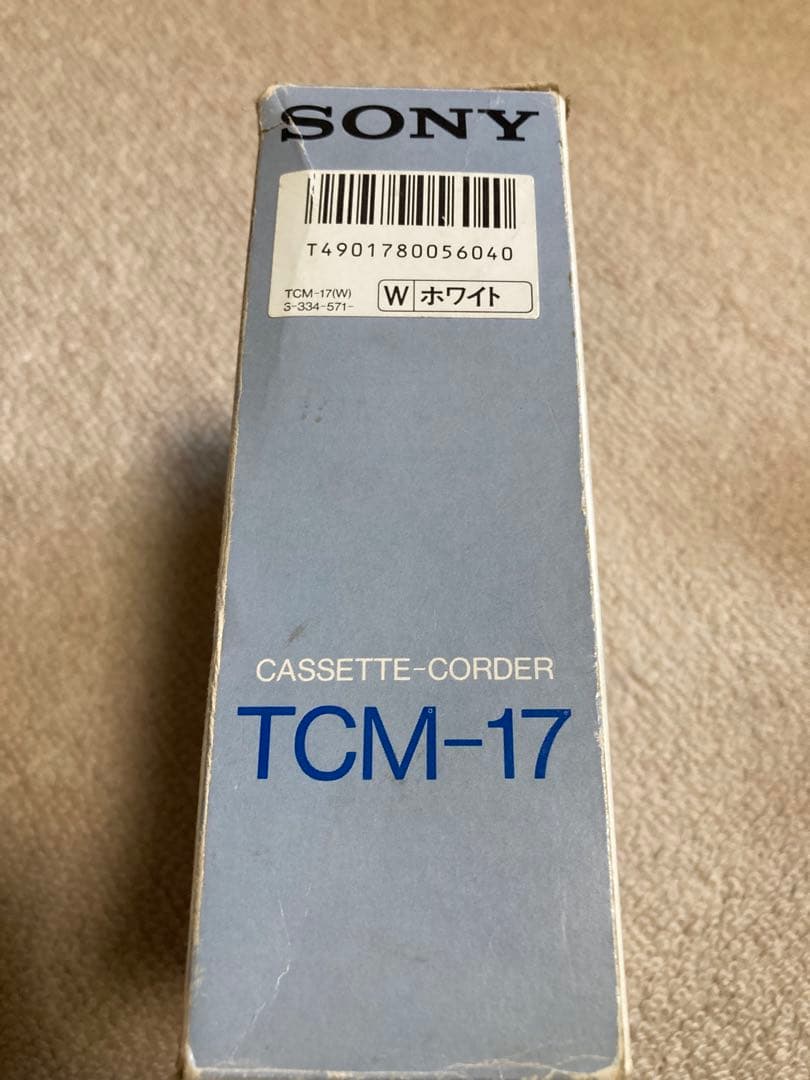 SONY TCM-17 カセットプレーヤー　超希少　動作確認済　箱付