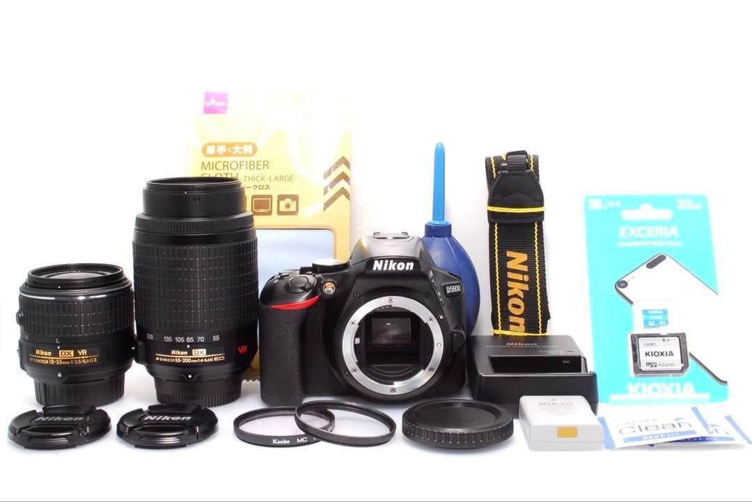 ✨初心者さんでもプロ級に✨Nikon D5600 ニコン✨ダブルレンズ✨カメラ