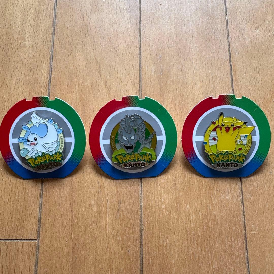 ポケパークカントー ピンバッジ 3個セット