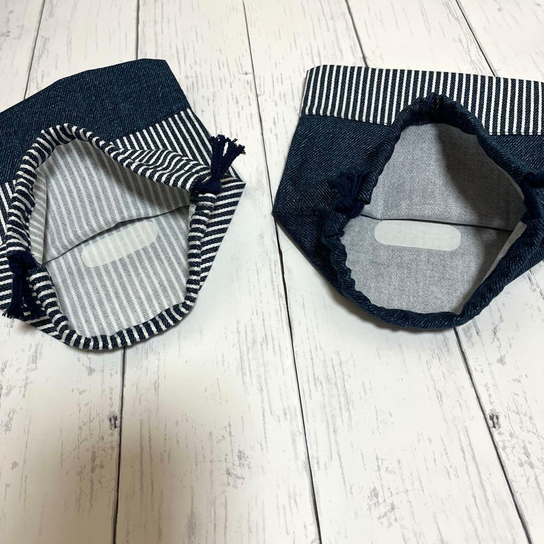 yuuuu 入園入学セット ヒッコリーストライプ×デニム ハンドメイド