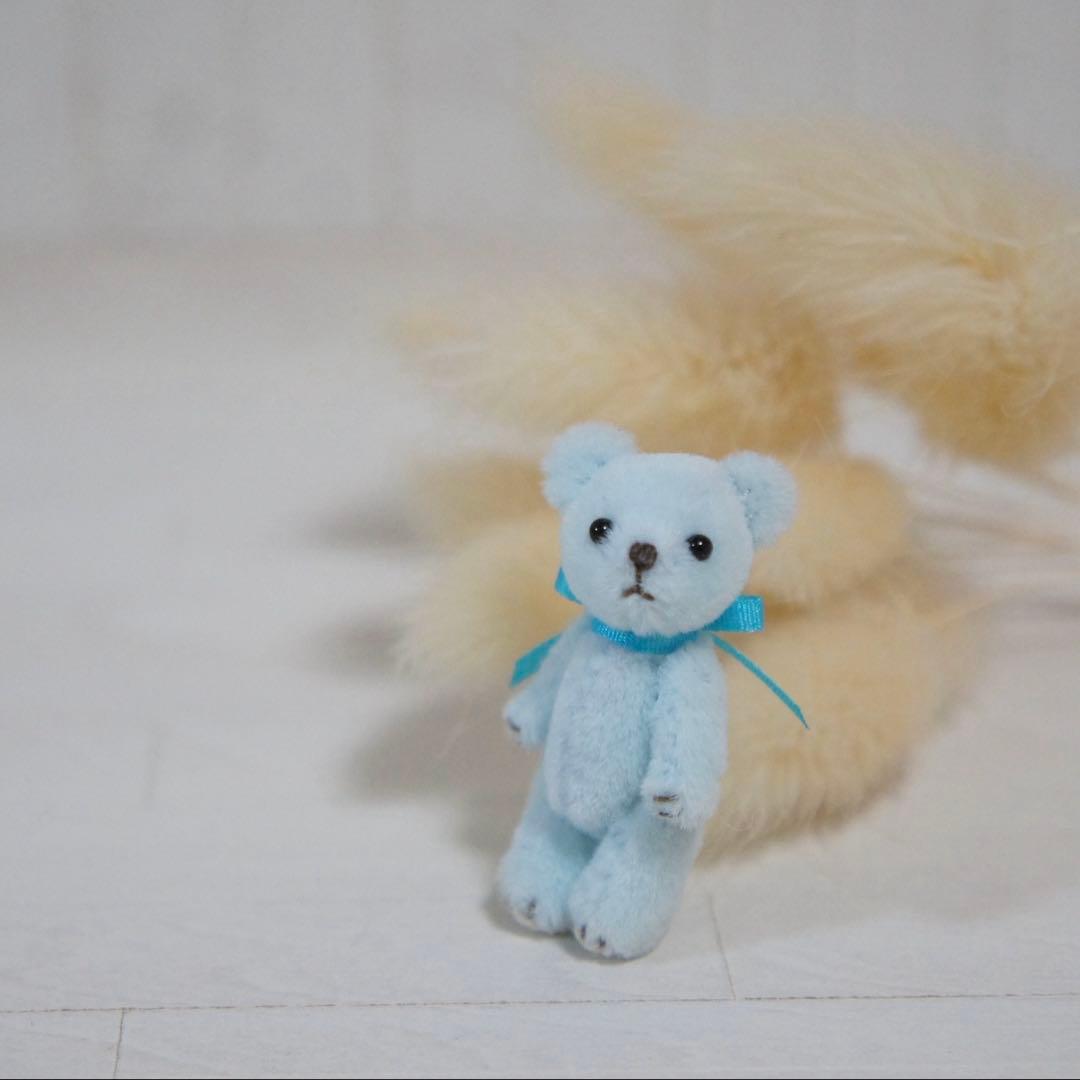 3.5cm ミニミニクマちゃん (ベビーブルー)
