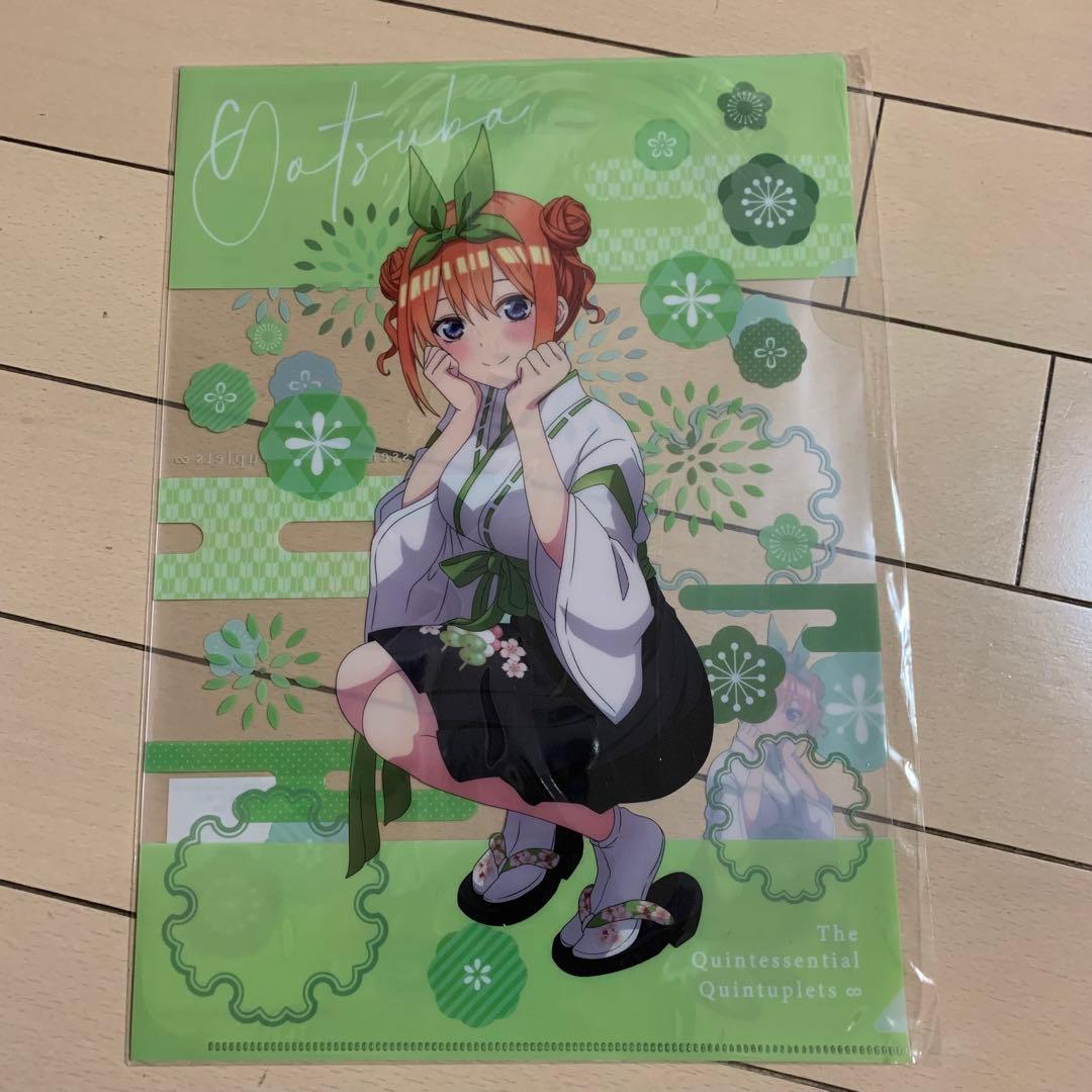 五等分の花嫁　甘い和菓子をあなたと一緒に クリアファイル　四葉 五月
