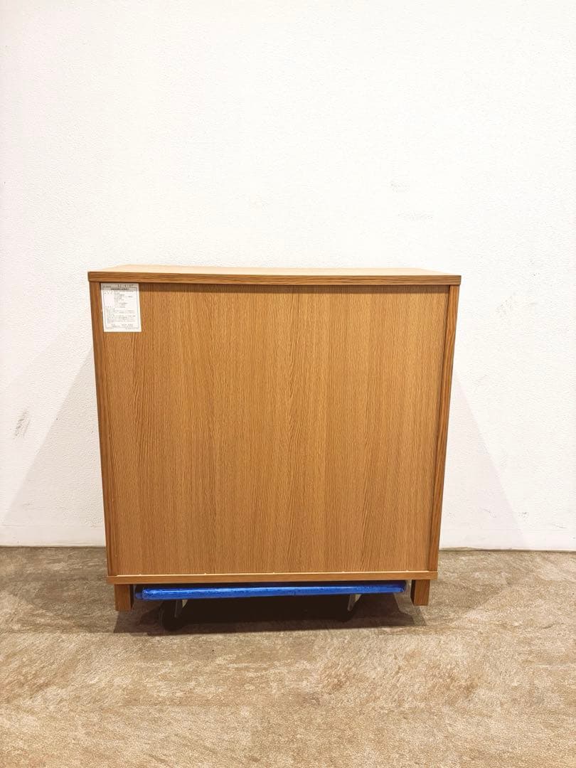 ☘️送料込⭐️廃盤希少⭐️無印良品⭐️脚付き⭐️オーク材・ガラス扉 キャビネット