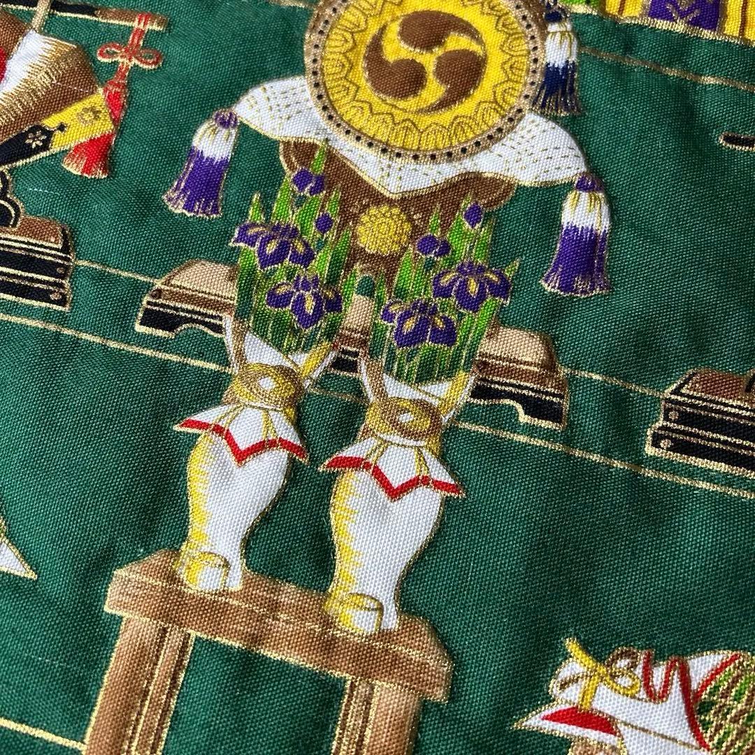 端午の節句パネル生地タペストリー　パッチワークキルト　ハンドメイド