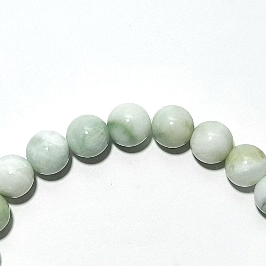 糸魚川翡翠ブレスレット:8㍉玉×23個：サイズ：14~15cm　BR0081