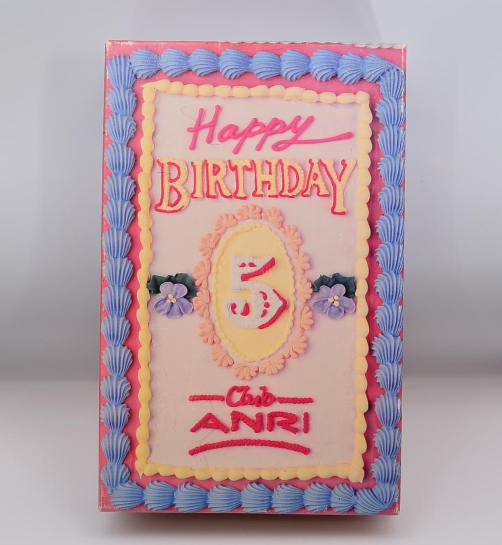 誕生日のお祝い　アンリ　サラケイ　イタリア　12ｃｍ　ポストカード、バッグ付き