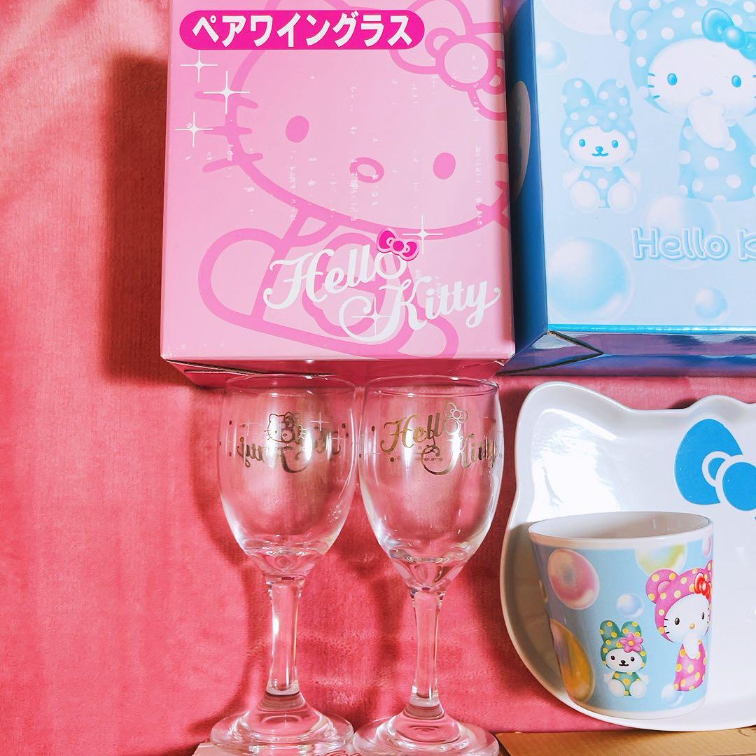 希少レア　ハローキティ　非売品　マグ　グラス　まとめ売り　平成レトロ　サンリオ