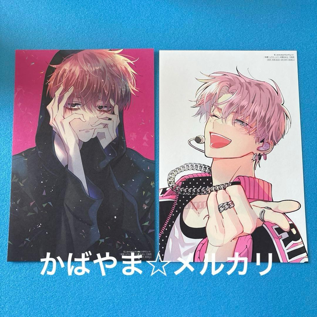 多聞くん今どっち⁉︎ 花とゆめ　ふろく　複製原画　カラーページ　切り抜き