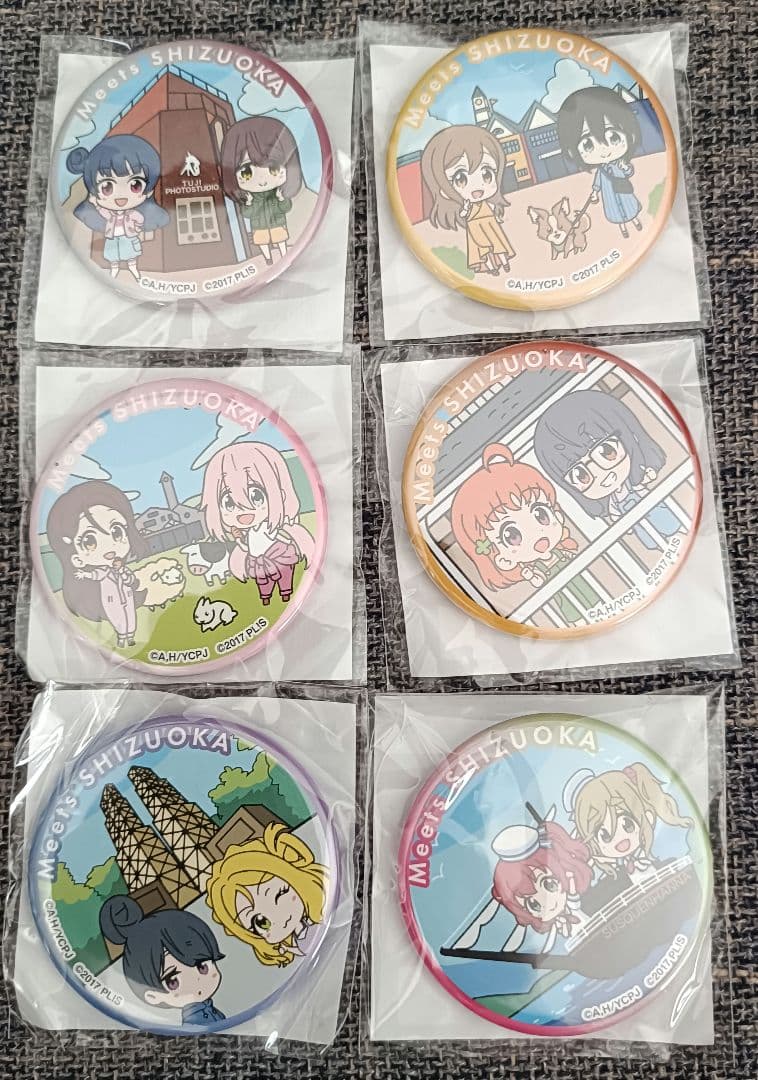 Meets SHIZUOKA　ゆるキャン△×ラブライブ　 缶バッジ 15個セット