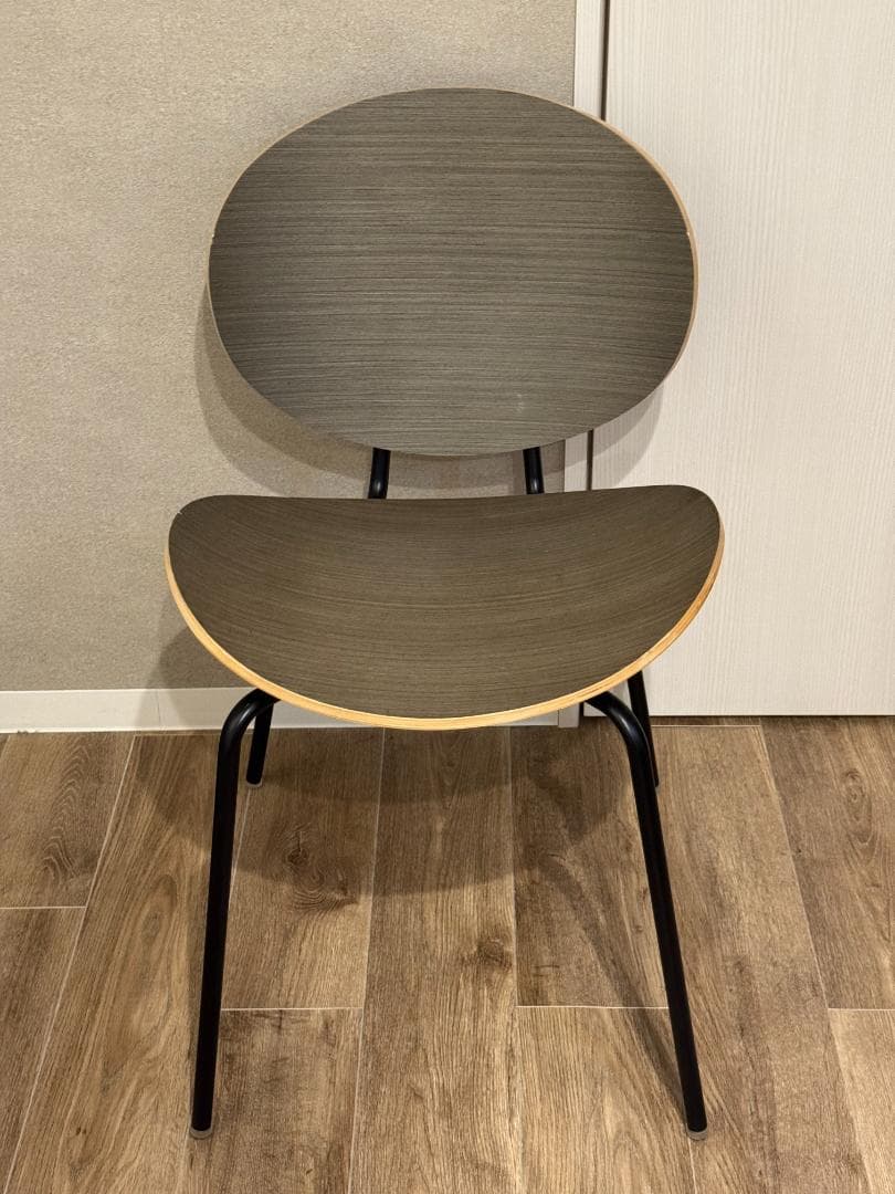 【2個】KANADEMONO Wooden Curve グレー