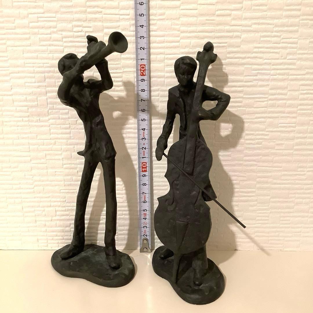 エイシン置物　アイアン　オブジェ　オーケストラ　楽器　ピアノ　ヴァイオリン他